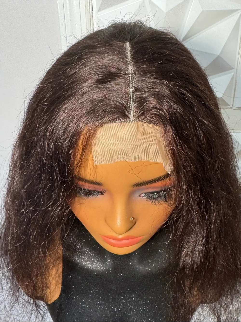 100% Human Hair 22” Brown Wig | Glueless Natural Texture Wig for Women